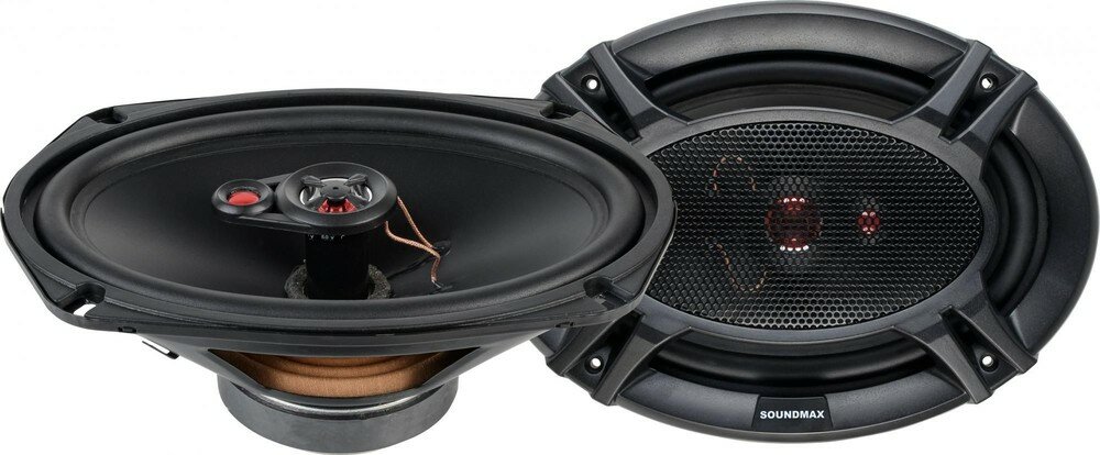 Колонки автомобильные Soundmax SM-CSI693 260Вт 92дБ 4Ом 15x23см (6x9дюйм) (ком:2кол.) коаксиальные трехполосные