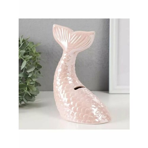 Копилка Хвост русалки розовый перламутр 16х9х188 см 1188₽