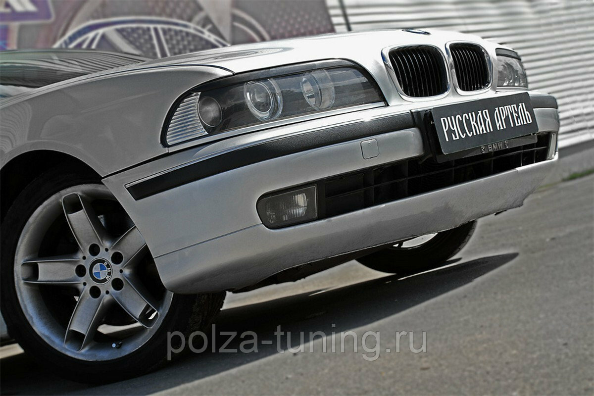 Накладки на передние фары (реснички) компл.-2 шт. BMW E39 1995-2003