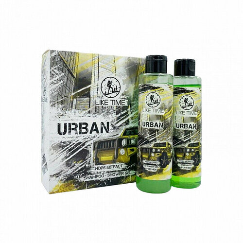 Подарочный набор Like Time Urban Шампунь для волос+Гель для душа 250 мл+250 мл