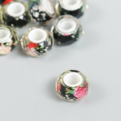 Бусина для творчества пластик Лилла - розы 13х13х08 см 10шт 303₽