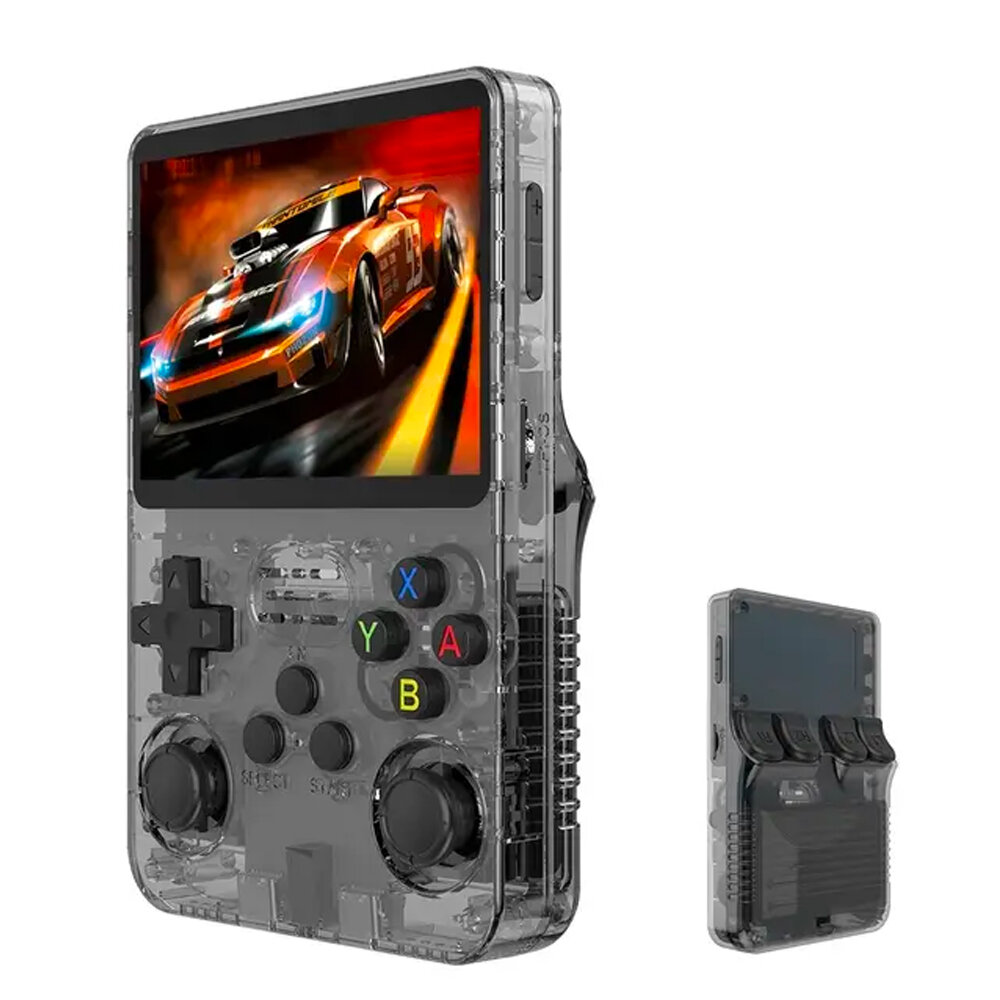 Обзор: R36S игровая консоль / ретро игры (черный прозрачный, 64Гб)