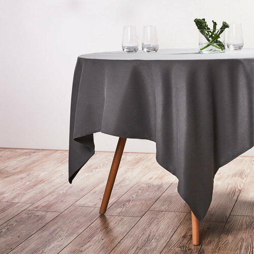 IVLEV CHEF Скатерть текстильная 140х140см с водоотталкивающей пропиткой полиэстер серый 5 штук 4984₽