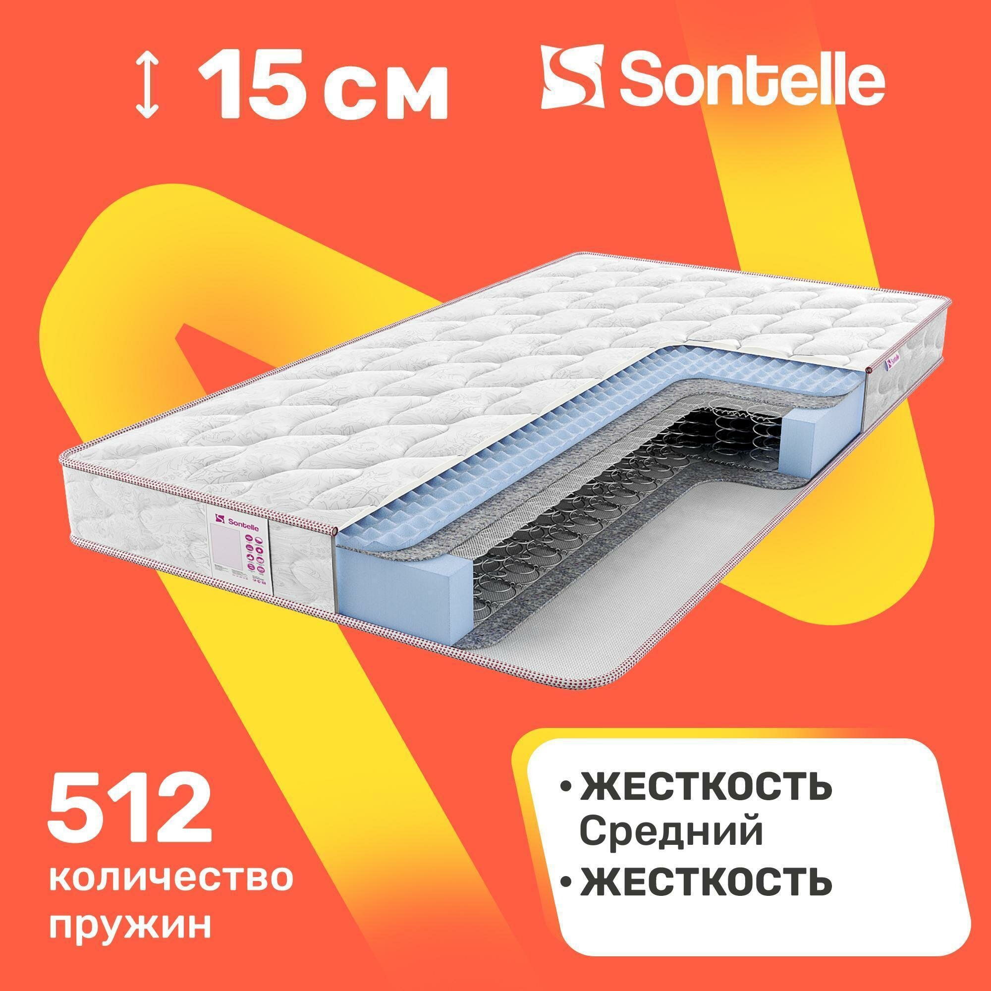Матрас с зависимыми пружинами Sontelle Libre Base song R 60x120