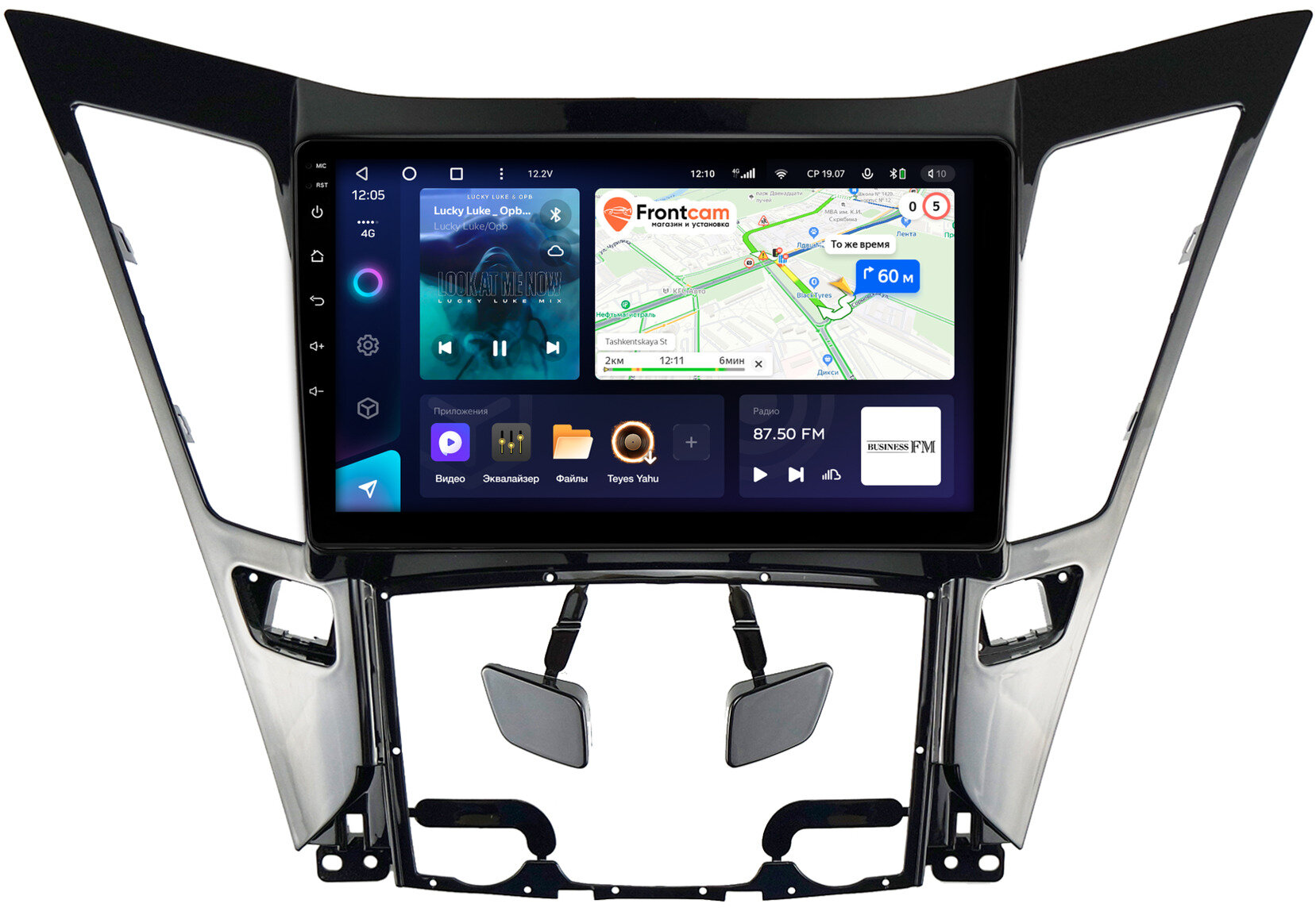 Штатная магнитола Hyundai Sonata 6 (YF) 2009-2014 Teyes CC3 6/128 9" RM-9114 Android 10 (4G-SIM, DSP, QLed)