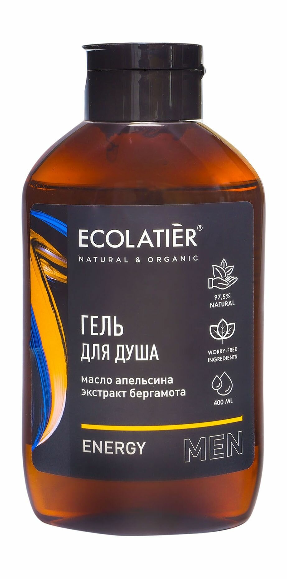 ECOLATIER Гель для душа Energy муж 400 мл