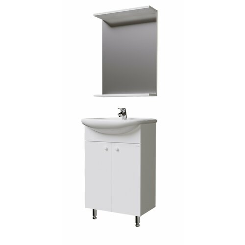 Зеркало крит-эко 50 см с полкой 3517₽