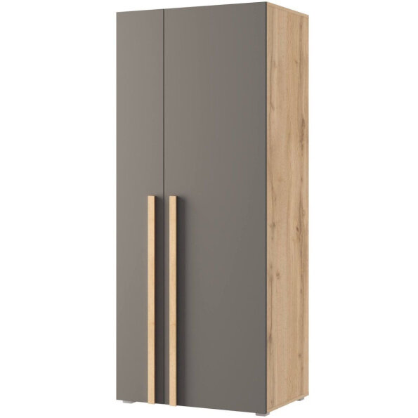 фото Шкаф «Виллитус» М1 2д, Дуб вотан/Графит