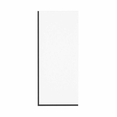 Стеклянная шторка для ванны Iberica Blanca Mod.403 прозрачное/черный, неподвижная 70х140 (IB403. SB.140.70)