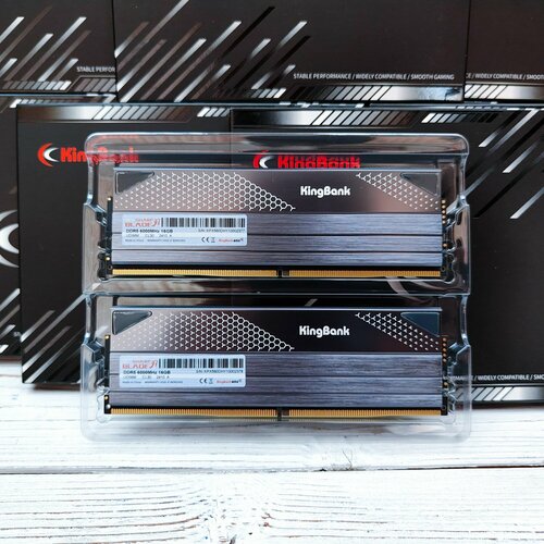 KingBank Оперативная память DDR5 6400MHz 32GB Gray RGB 2x16 ГБ Star Heatsink 1380000₽