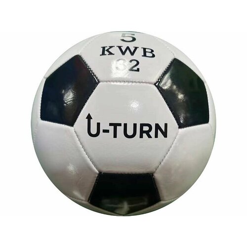 Мяч футбольный черно-белый PVC 5 окружность 68-70см 280-300гр Арт МБ-2420 МБ-2420 864₽