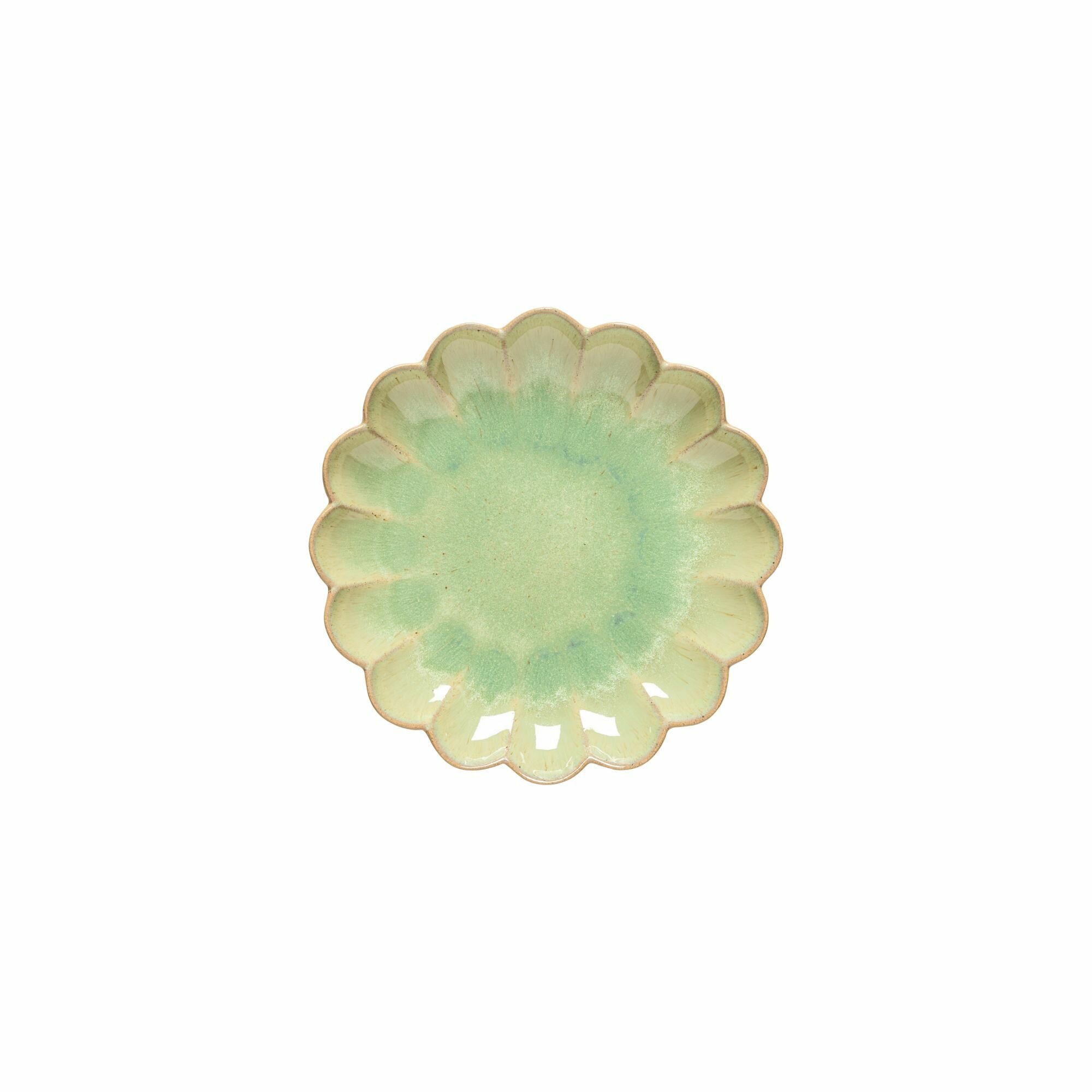 Тарелка для закусок и сервировки стола керамическая COSTA NOVA Marrakesh Appetizer plate 188 см зеленая