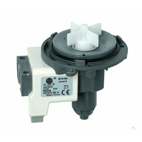 Насос сливной (помпа) для стиральной машины 40W, HANYU B15-6A