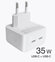 Зарядное устройство с двумя портами USB Type-C / Power Adapter 35...