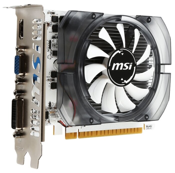 Видеокарта MSI GeForce GT 730 700Mhz PCI-E 2.0 4096Mb 1000Mhz 128 bit DVI HDMI HDCP (N730-4GD3V2) Ret