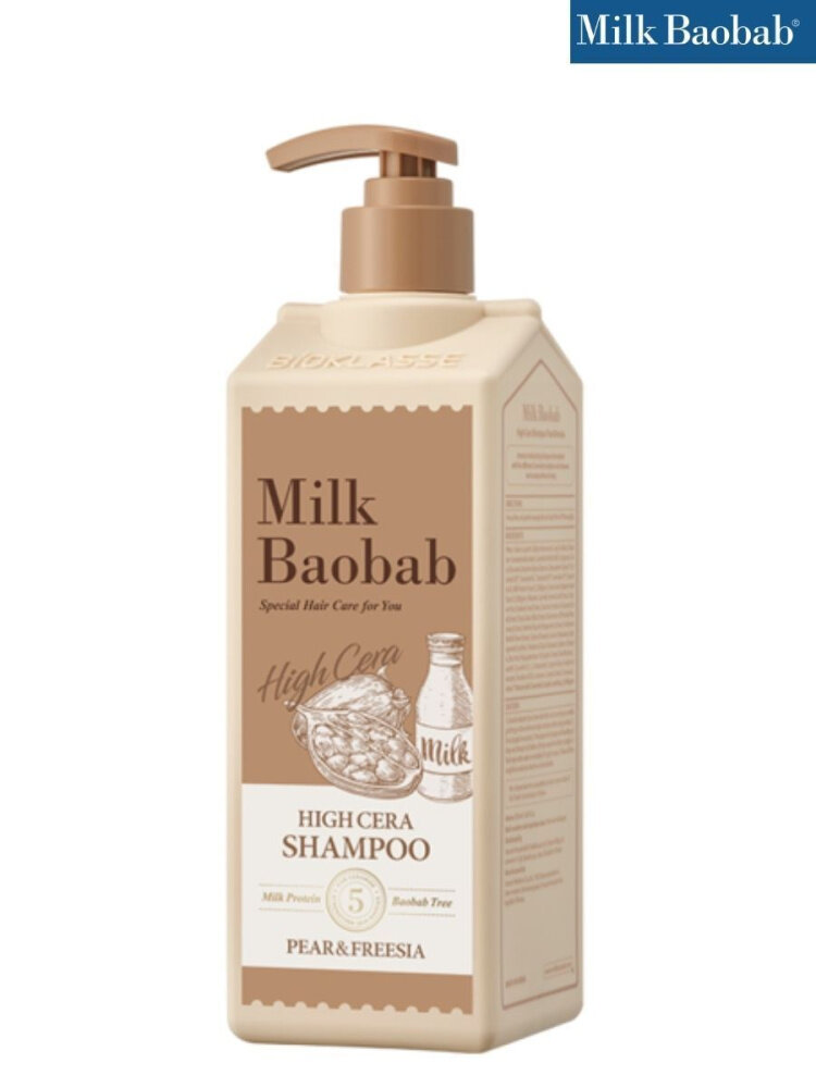 MilkBaobab Шампунь High Cera Shampoo Pear & Freesia, 500 мл.