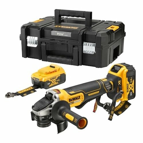 Углошлифовальная машина аккумуляторная Dewalt DCG406P2LRT-XJ без ЗУ 57150₽