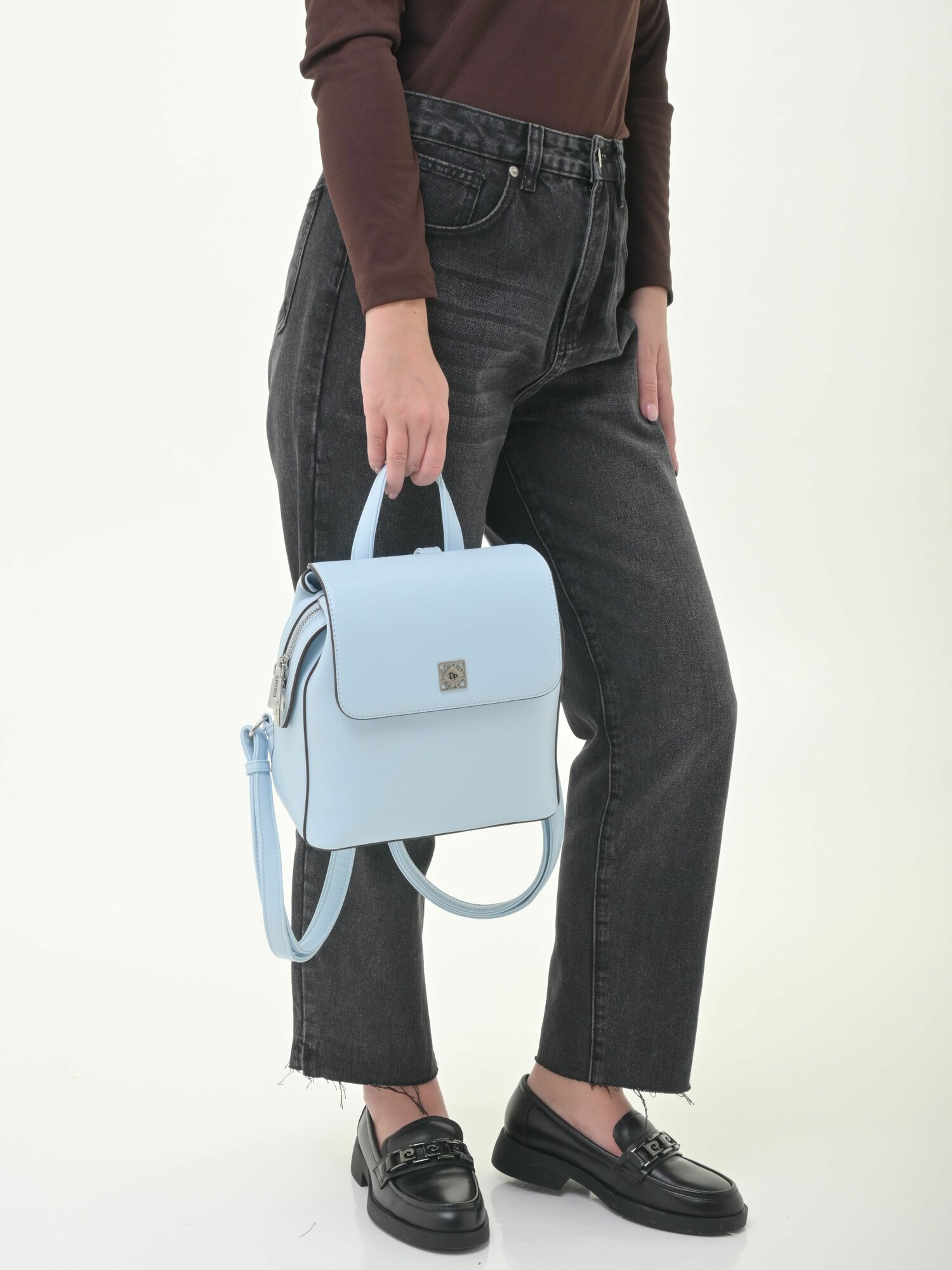 Сумка-рюкзак Daniele Patrici, голубой — фото 1