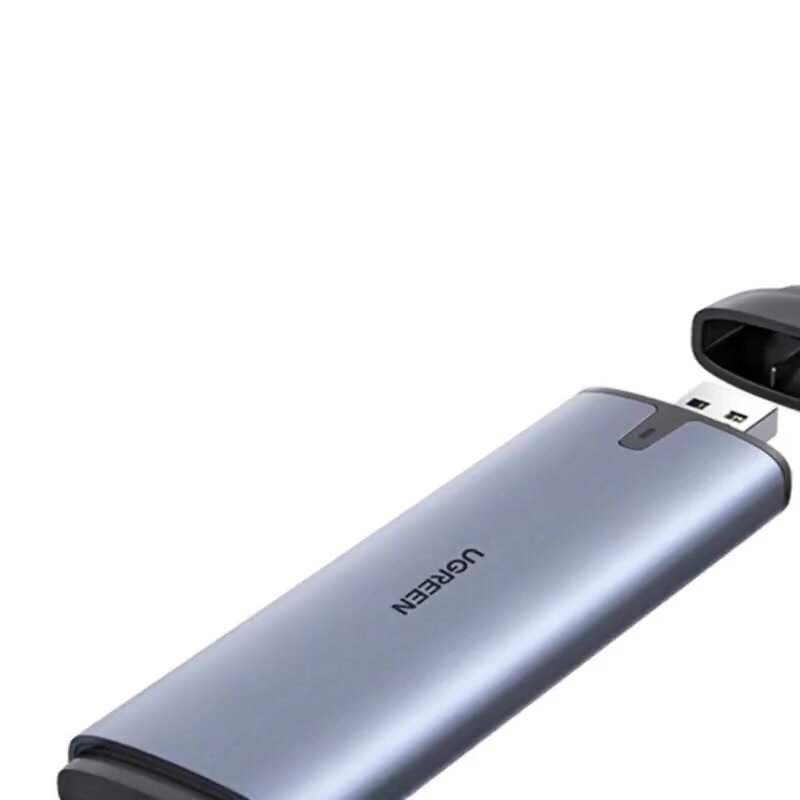 Бокс для накопителей UGREEN UGREEN USB-C/USB-A to M.2 M-Key Portable SSD Enclosure 10Gbps CM353 (70532) — фото 1