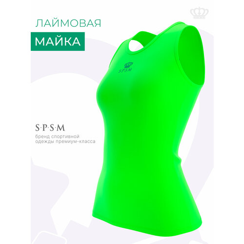 фото Майка s.p.s.m. спорт, размер 4xs, лаймовый