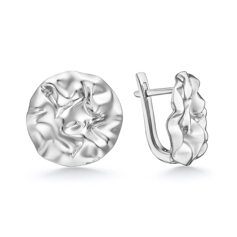 Серьги Яхонт, серебро, 925 проба