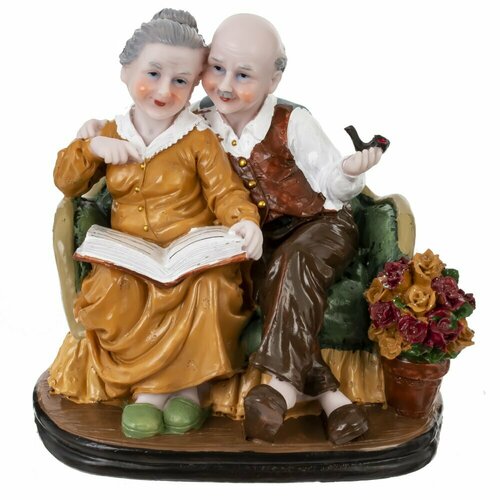 Фигурка декоративная Бабушка с дедушкой, 16х12х15,5 см KSM-815776