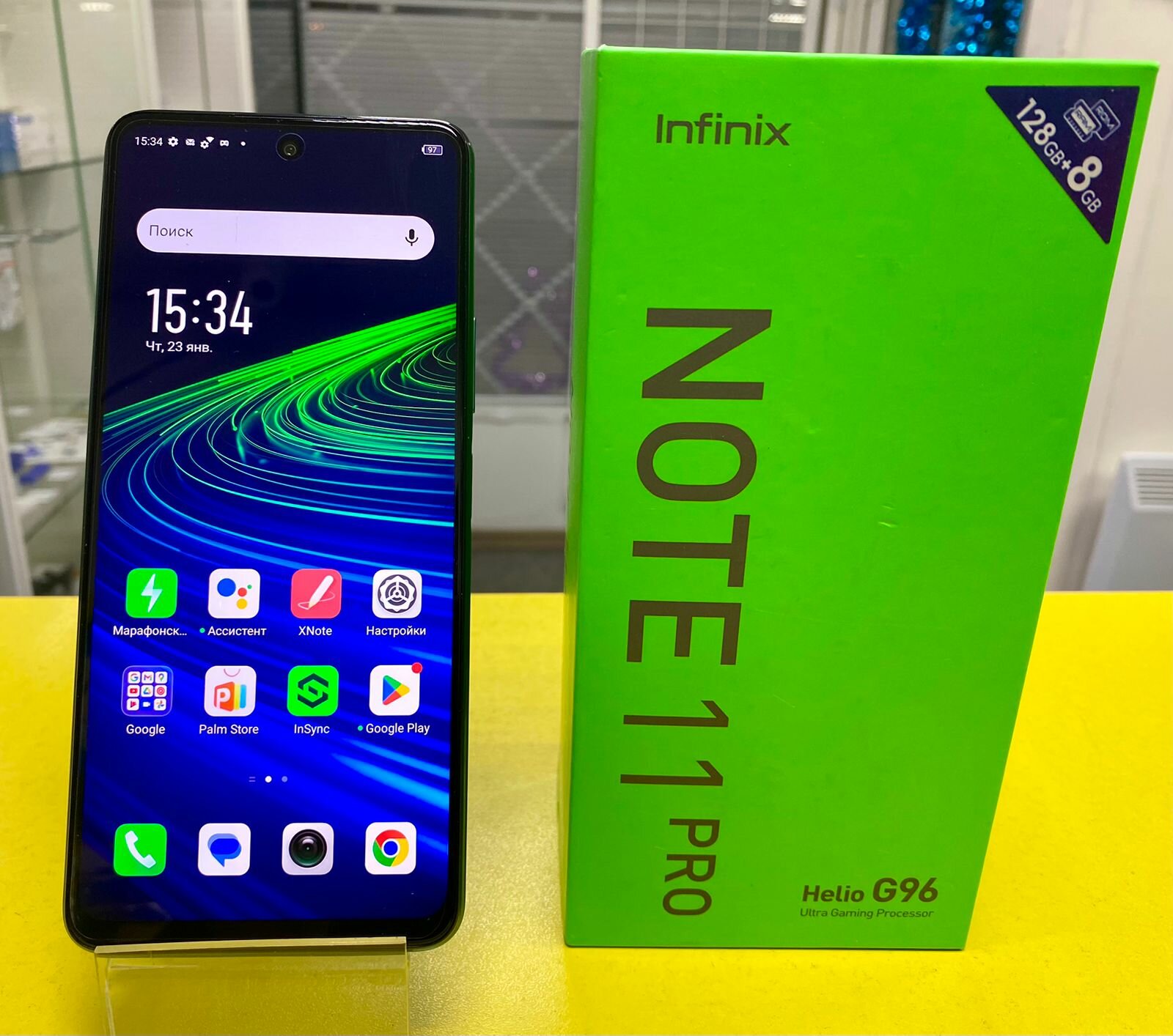 Смартфон Infinix Note 11 Pro 8/128 ГБ RU, 2 SIM, дымчатый зеленый