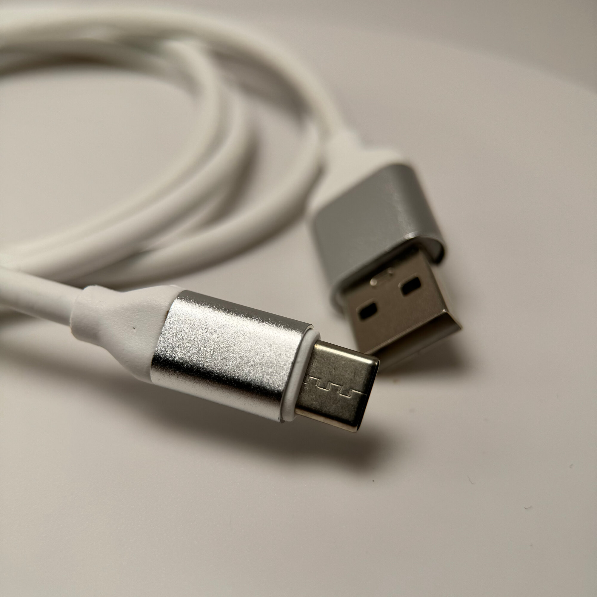 Кабель USB Type C/ Type A 1 метр белый