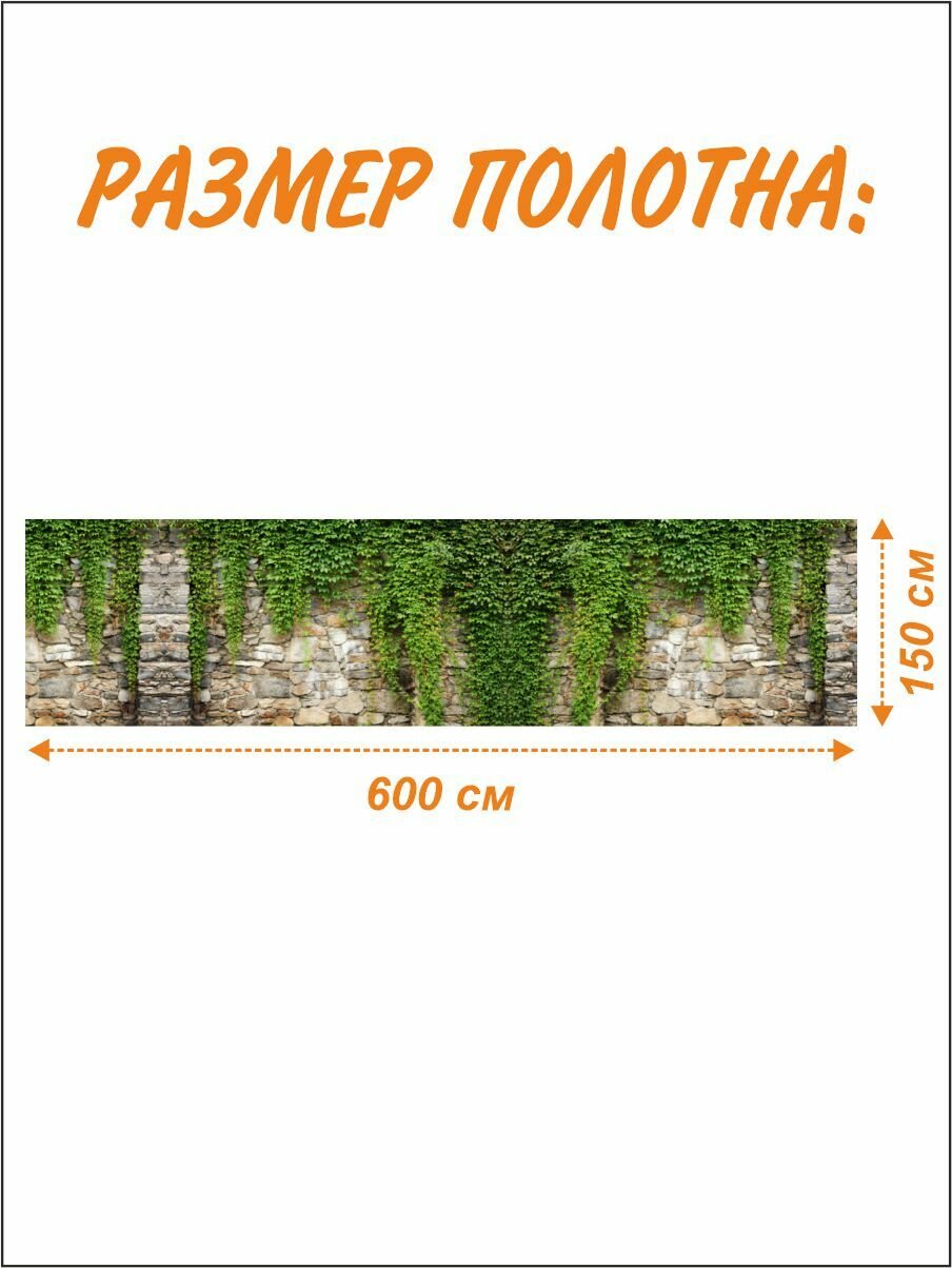 Декоративный забор баннер фотофасад 600 см х 150 см с люверсами — фото 1