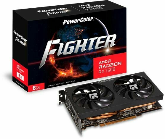 Видеокарта PowerColor RX 7600 8G-F 8ГБ, RET