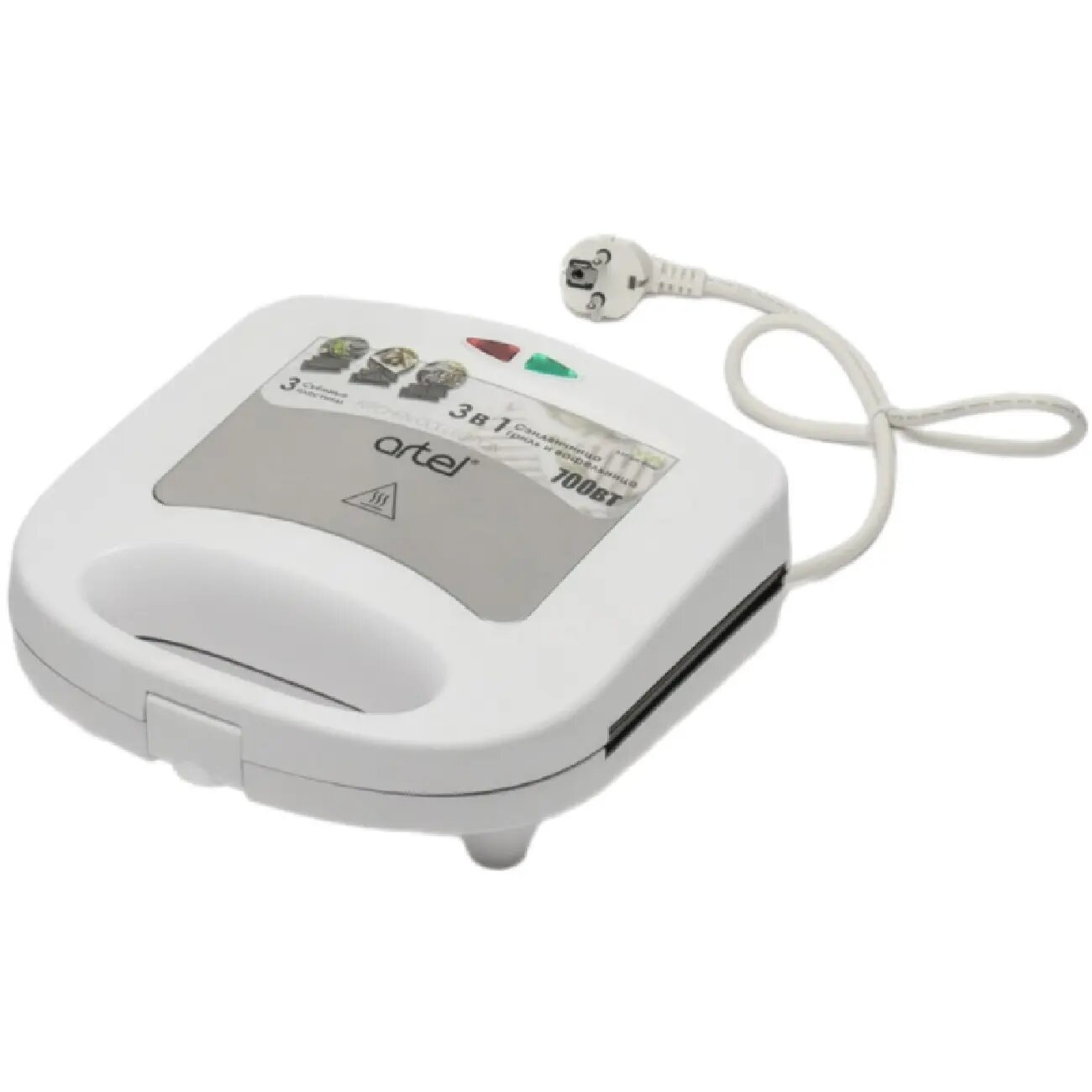 Сэндвичница Artel SM-5000 3в1 , Антипригарное покрытие: Нет, Высота: 33 см, Гарантия: 2 г — фото 1