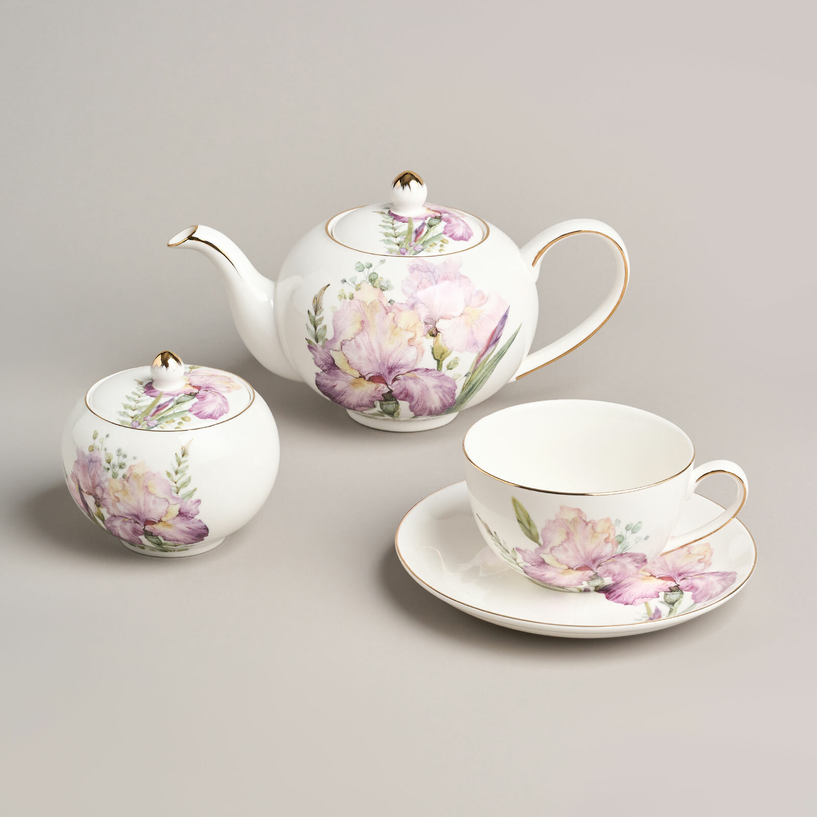 Чайный сервиз lefard irises на 6 пер. 14 пр. KSG-590-611