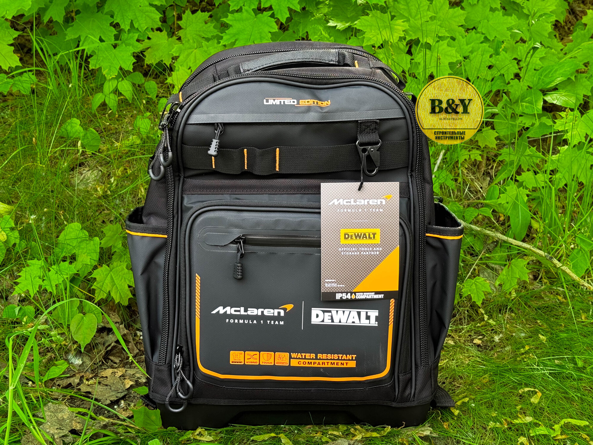 Рюкзак DEWALT McLaren F1 DWST60122, нейлон, водоотталкивающая пропитка