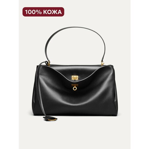 Сумка тоут JACK ARNO, фактура матовая, черный 1