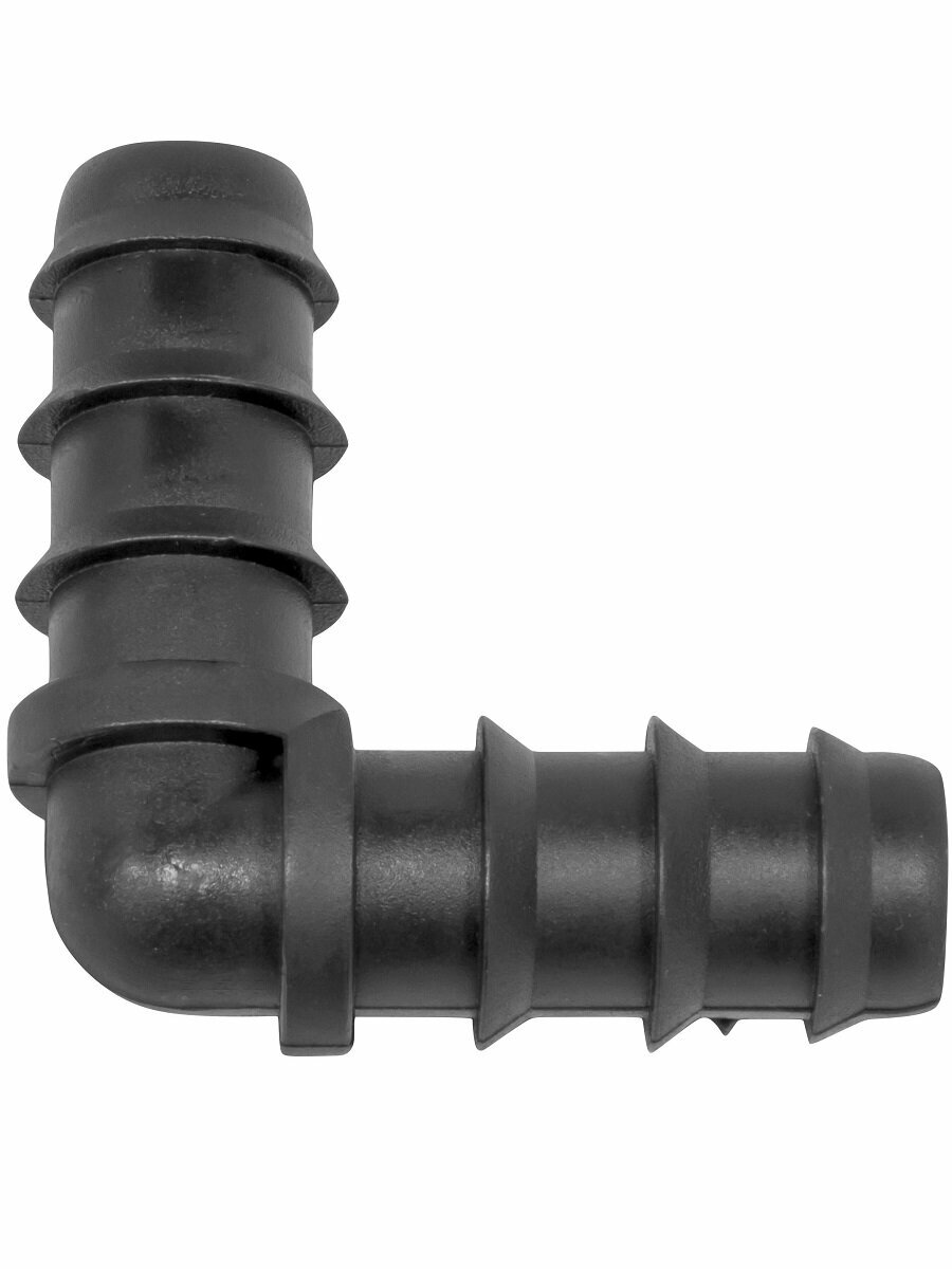 Уголок Masterprof, для капельной трубки, пластик, диаметр 16 мм, комплект 5 шт — фото 1