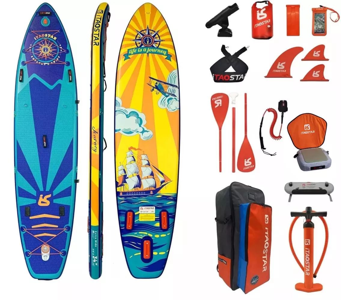 Сап борд надувной iTaoStar 11.6x34x6 Journey (350x86x15) / Sup board, сапборд, доска для сап серфинга, sup-доска