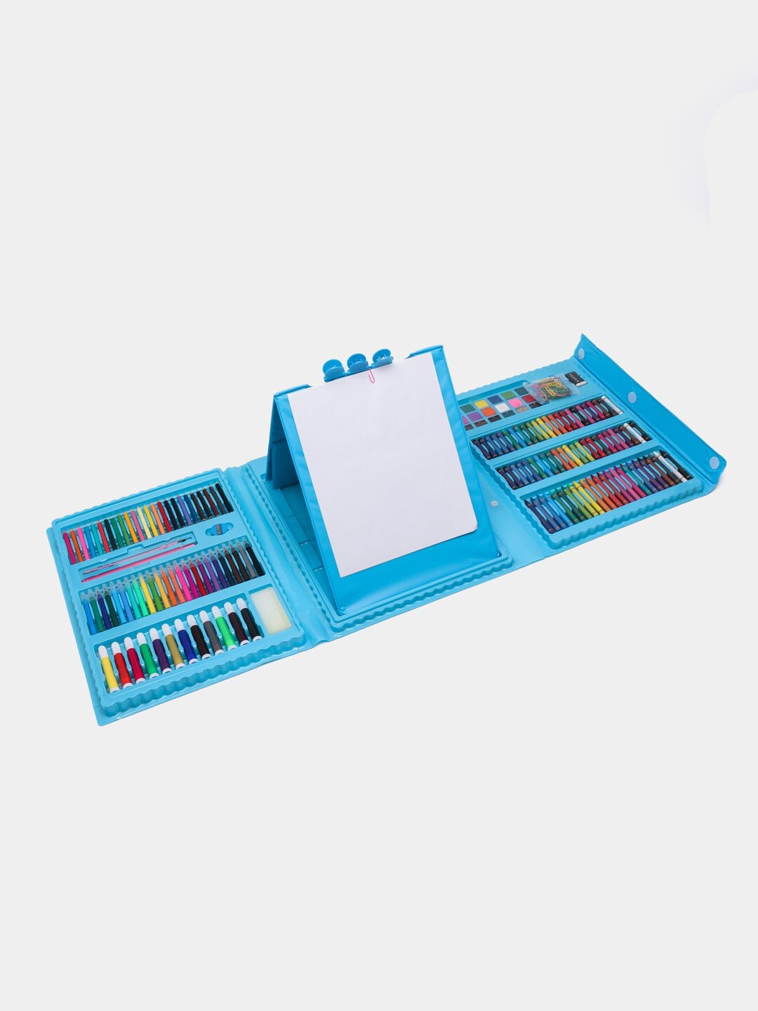 Набор для рисования, детский, фломастеры/карандаши/акварель, в чемоданчике — фото 1