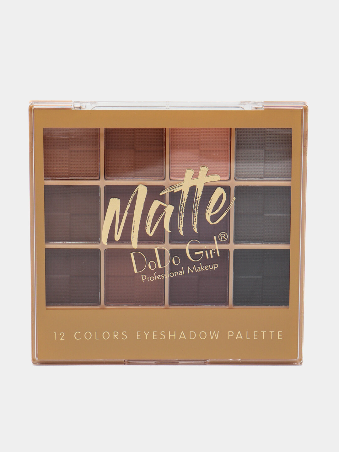 DoDo Girl Палетка теней для век Matte, 12 оттенков, профессиональный макияж — фото 1