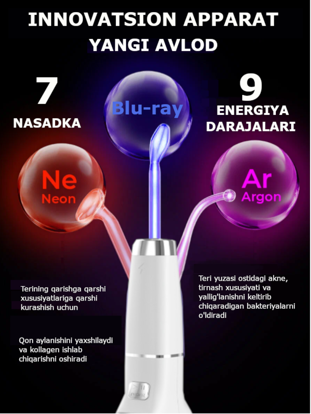 Дарсонваль, для роста волос, антицеллюлитный массажер, массажер для лица, для волос