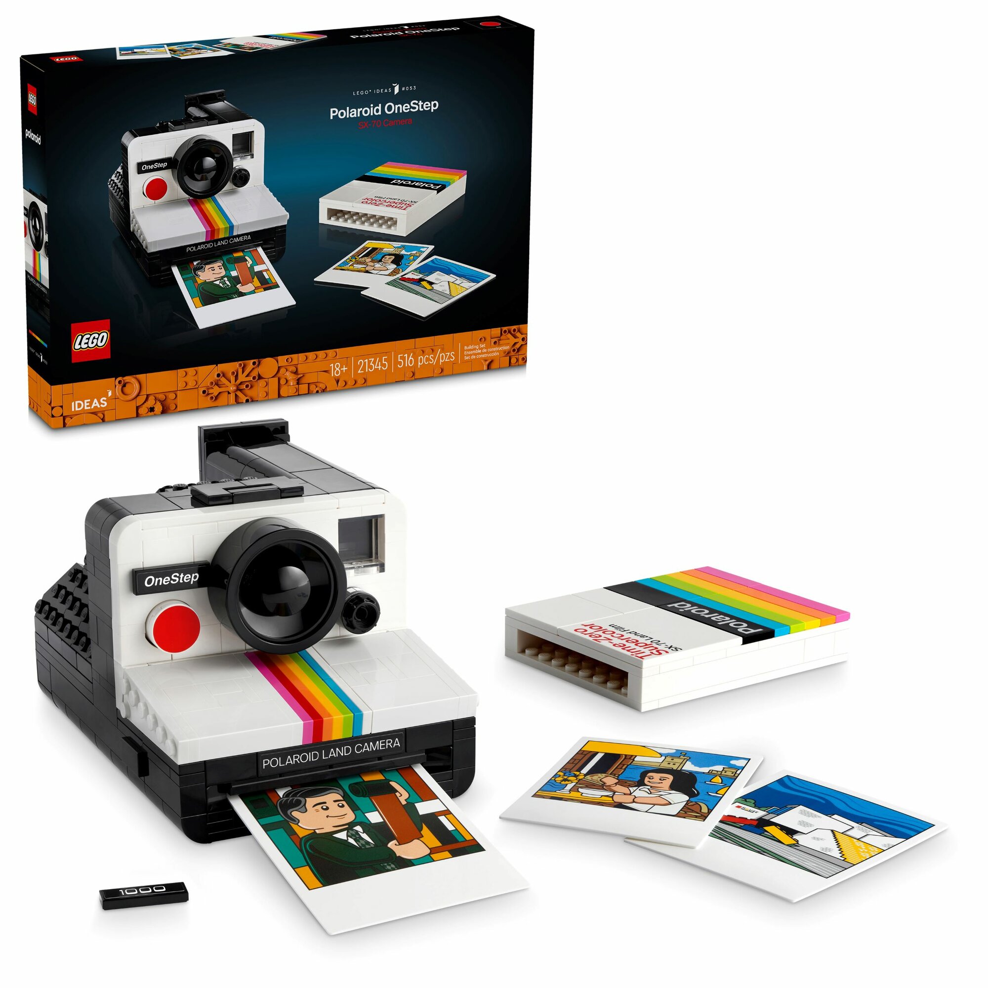 Конструктор LEGO Камера Polaroid OneStep SX-70 21345, 516 дет.