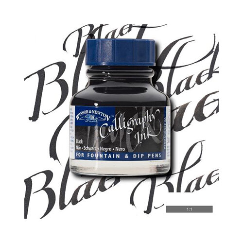 Тушь для каллиграфии "Winsor&Newton" CALLIGRAPHY 30 мл 1111030 чёрная