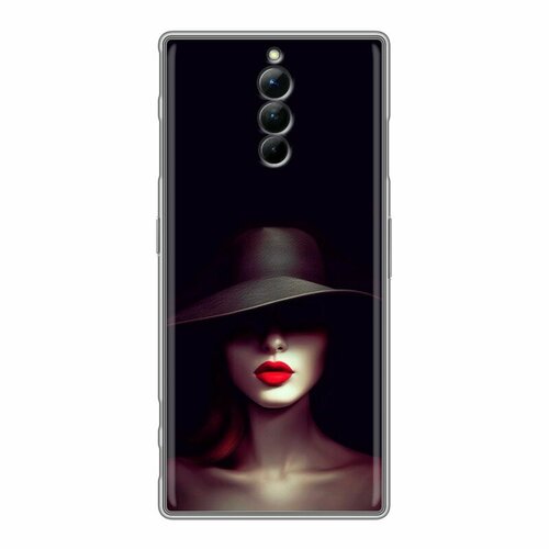 силиконовый чехол для зте ред мэджик 8с про zte nubia red magic 8s pro Дизайнерский силиконовый чехол для ЗТЕ Ред Мэджик 8С Про / ZTE Nubia Red Magic 8S Pro Девушка в шляпе