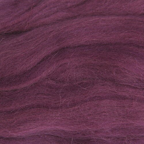 Пехорский текстиль Шерсть для валяния 100% полутонкая шерсть 50гр (191 ежевика)