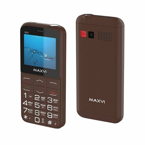 Телефон MAXVI B231 2 SIM коричневый 232000₽