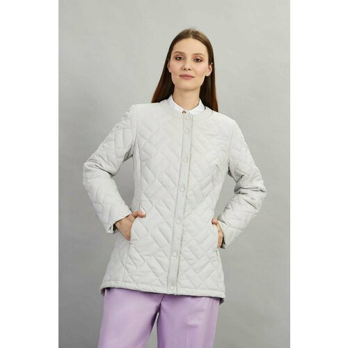 Куртка Baon, размер 48, серебряный куртка baon размер 48 розовый