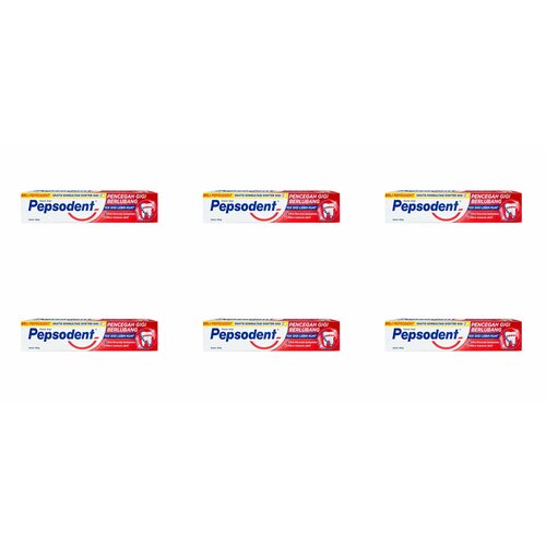 Pepsodent Зубная паста Action, Тройное действие, 75 г, 6 шт