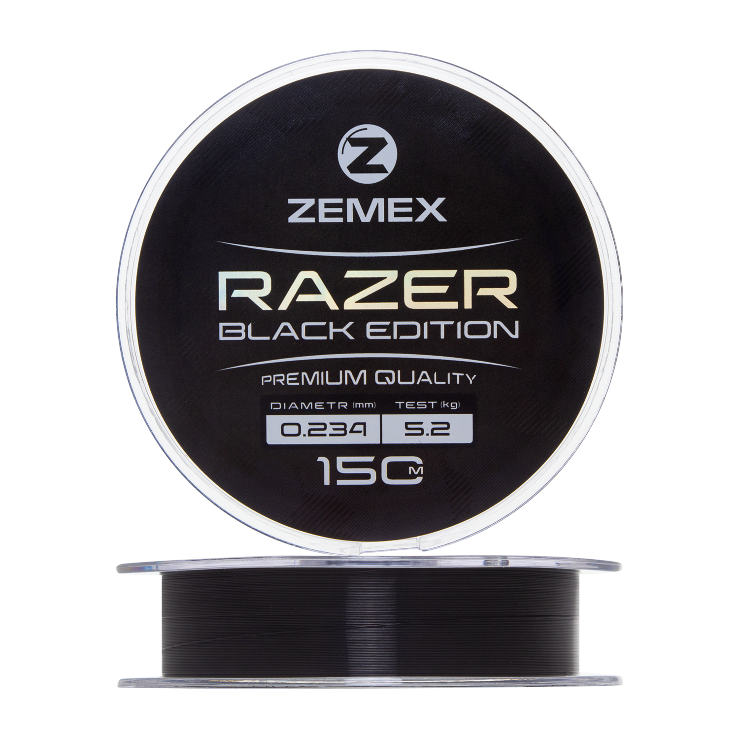 Леска для рыбалки Zemex Razer Black Edition 0,234мм 150м (black)