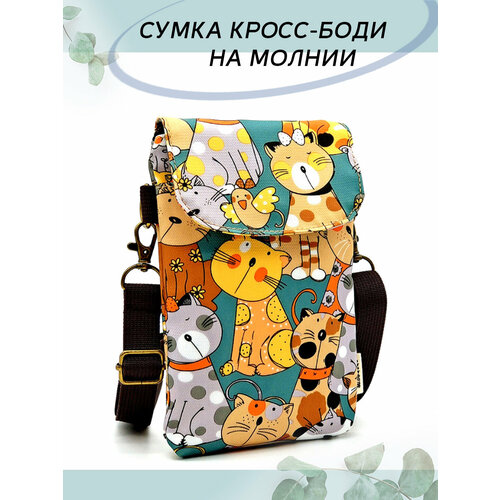 фото Сумка кросс-боди , фактура зернистая, матовая, желтый сomodo