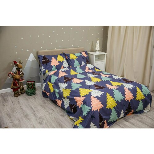Постельное бельё Sweet Dreams Fir Trees для матраса 140x200, Поплин