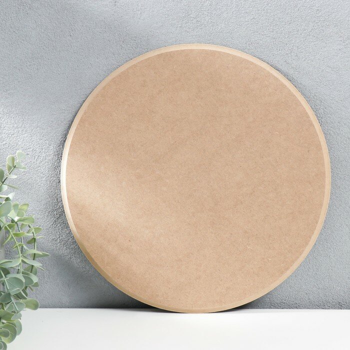 фото Панно для декора Sima-land Мдф, круглое, цвет бежевый, для часов, D 30 см